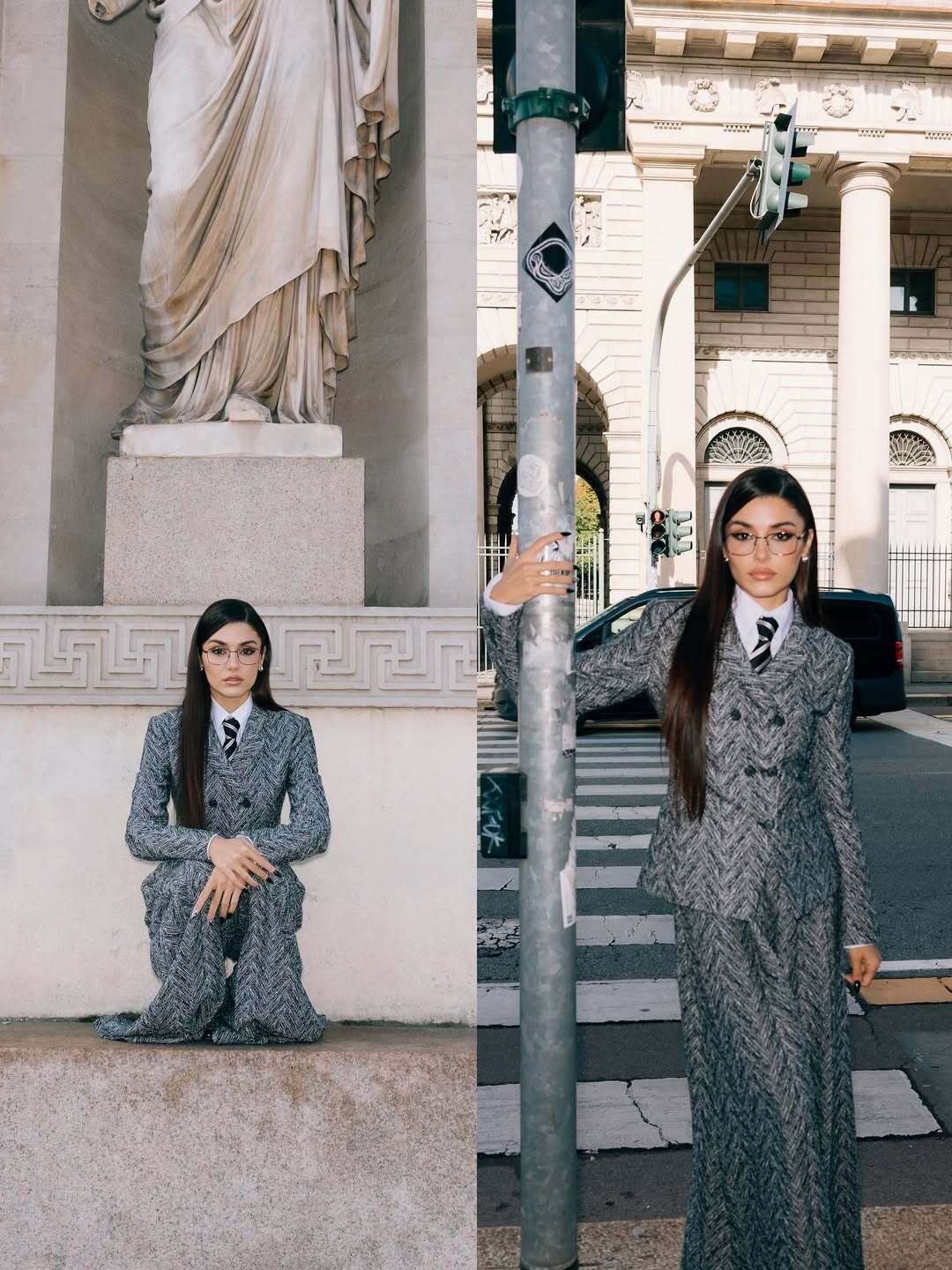 ‎هاندا أرتشيل تجمع بين القوة والأنوثة بعرض “بوس” في ميلانو