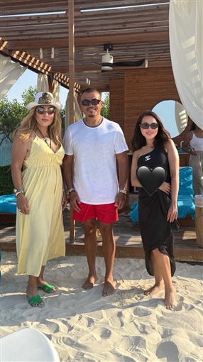 نادية الجندي في أحدث جلسة تصوير من الساحل الشمالي